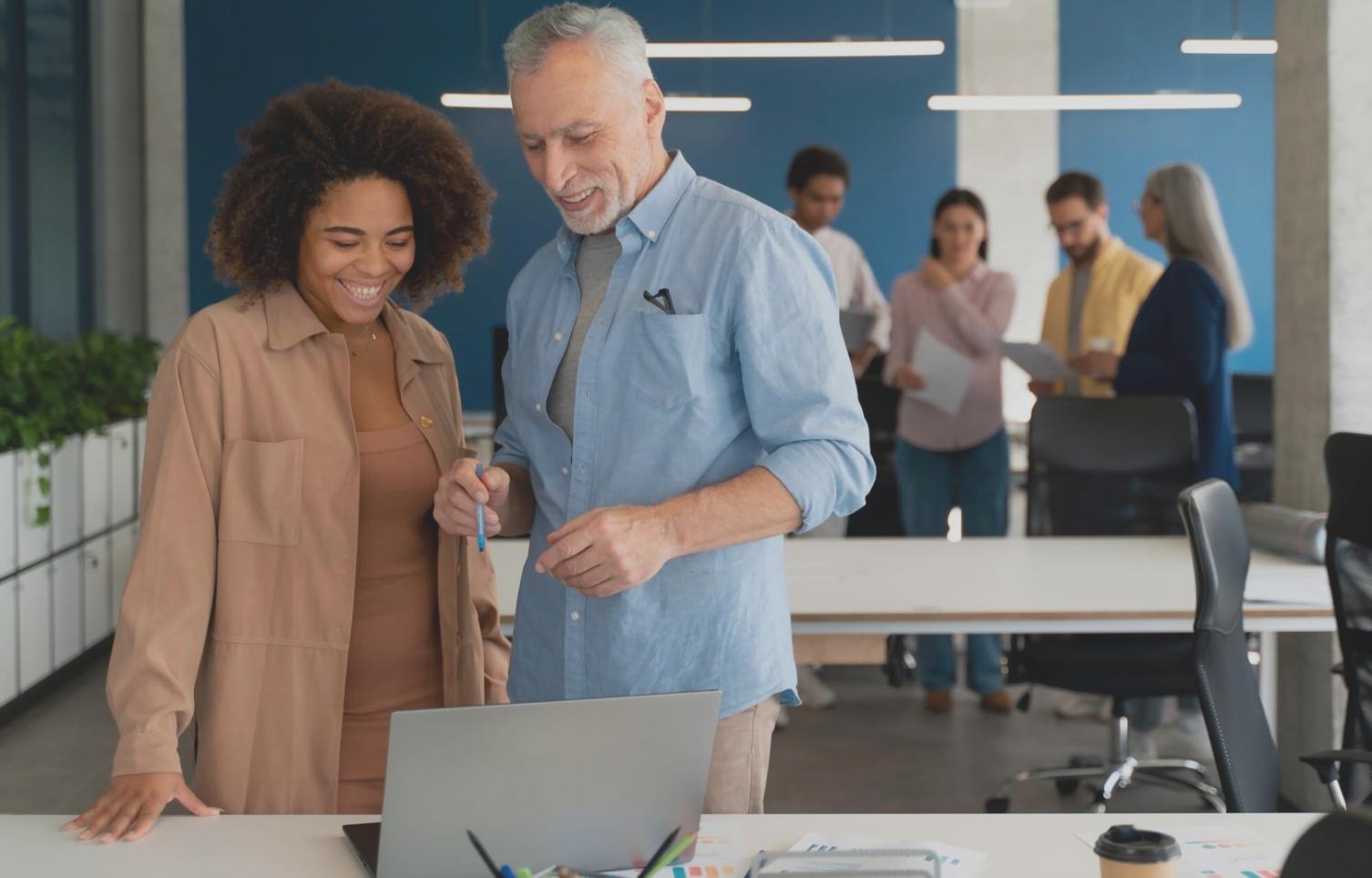 Students working on real development projects in our Van training center